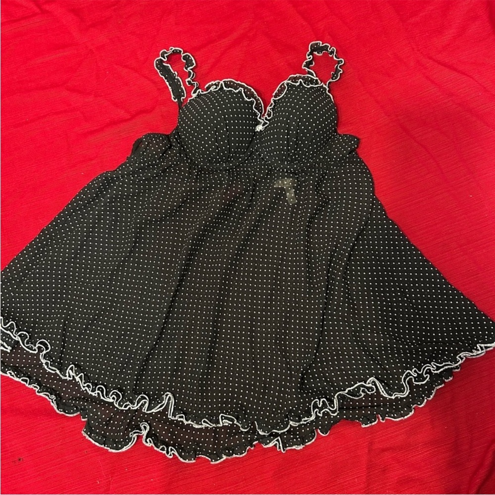 Frilly polkadot babydoll
